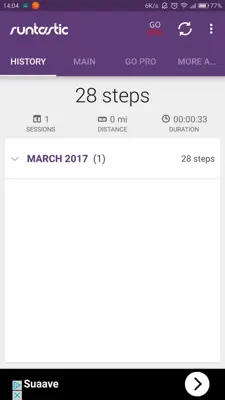Runtastic Pedometer android App screenshot 4